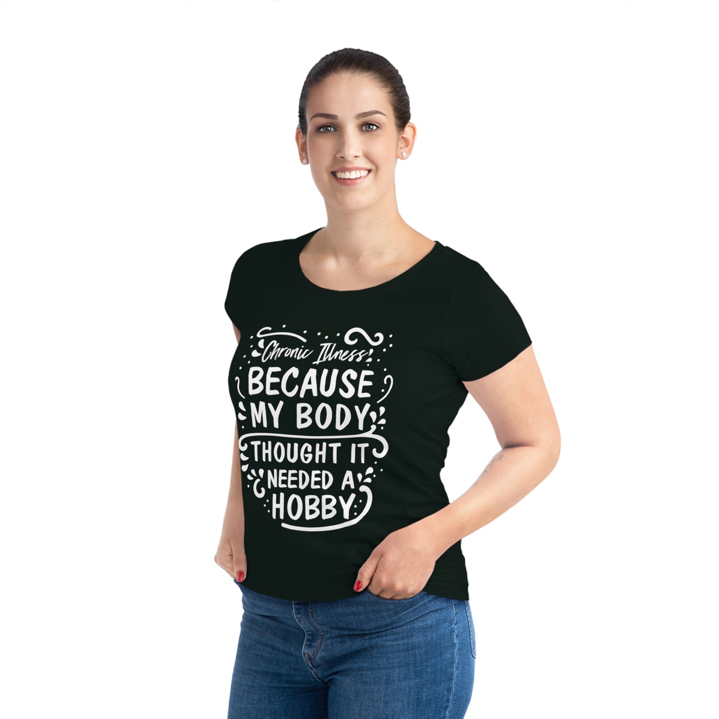 My Body Thought it Needed a Hobby, Women's Jazzer T-shirt (Dark), Printed