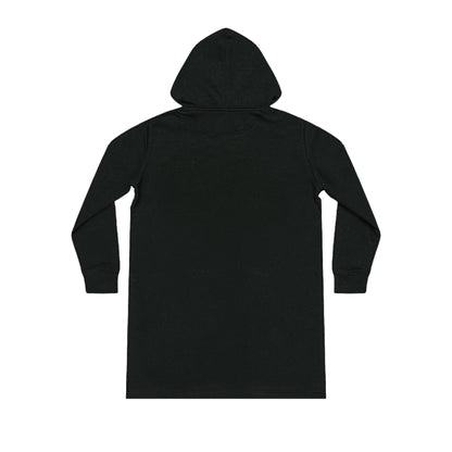 Embracing My Haunted Health Vibes, Women's Streeter Organic Hoodie Dress (Dark), Printed