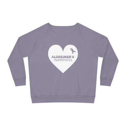 Awareness Heart - Alzheimer's, Women's Dazzler Relaxed Organic Fit Sweatshirt, Printed