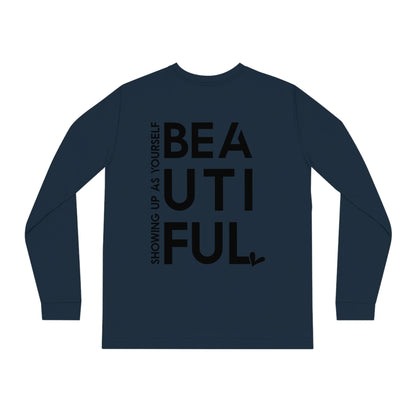 BeYOUtiful, Unisex Organic Long Sleeve Tee, Printed