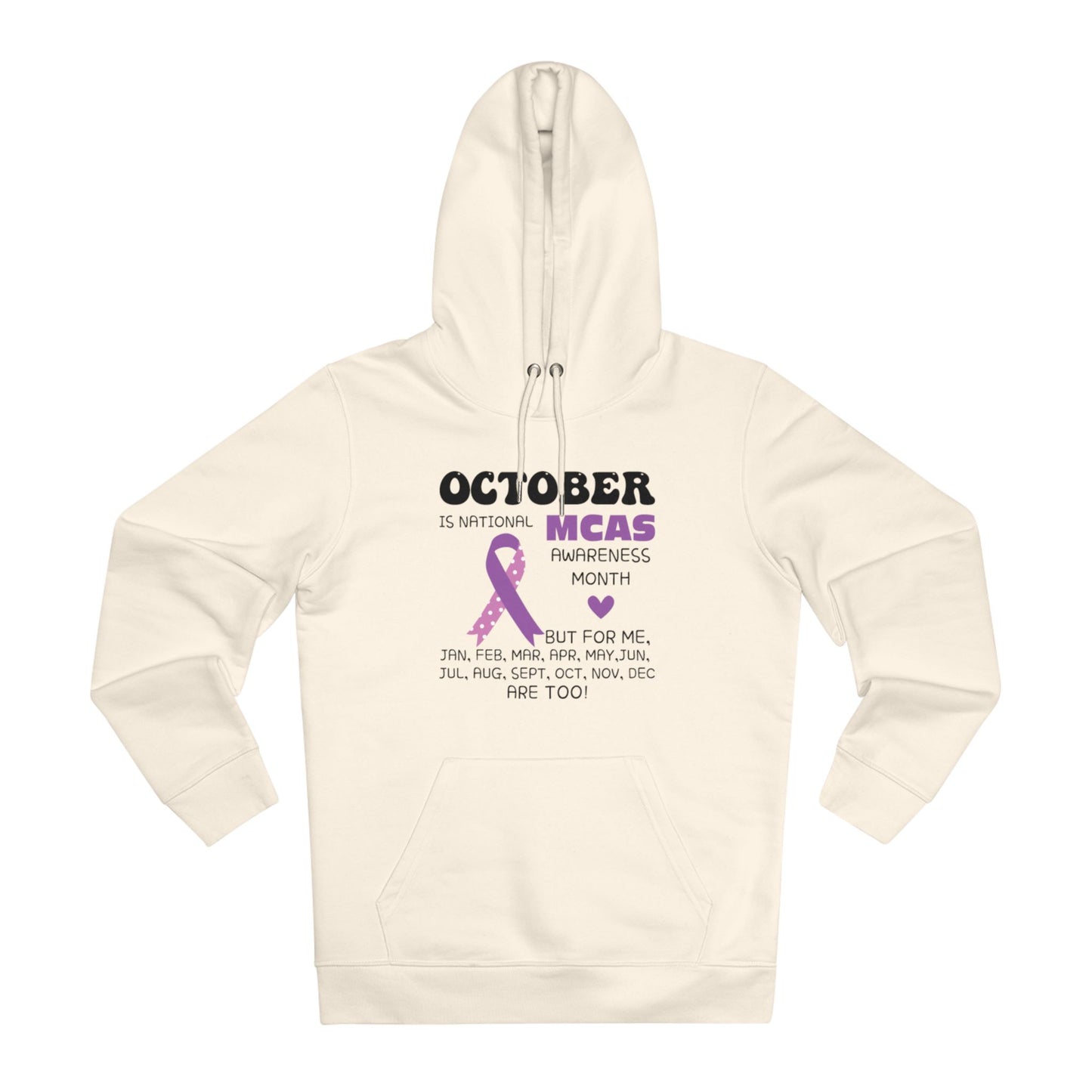 Awareness Month - MCAS in Pastel Aesthetic | Unisex Heavy Blend Organic Hoodie Sweatshirt