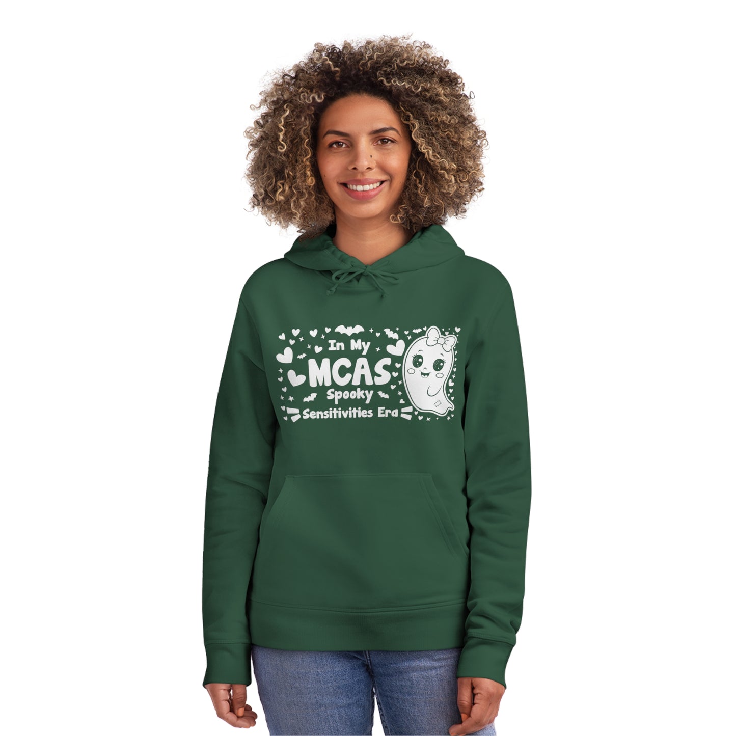 In My MCAS Spooky Sensitivities Era, Unisex Organic Drummer Hoodie, Printed