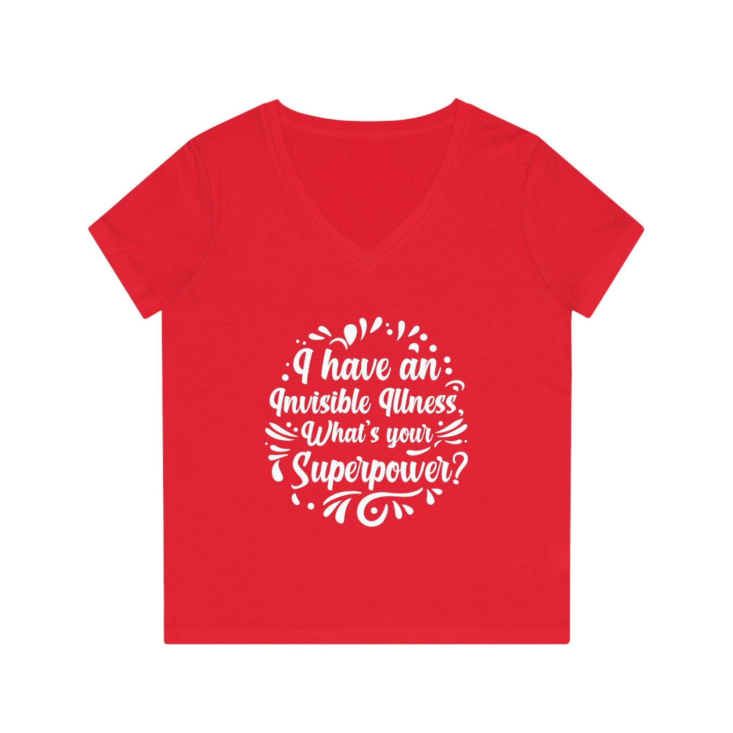 I have an Invisible Illness, Women's Evoker V-Neck T-Shirt, Printed
