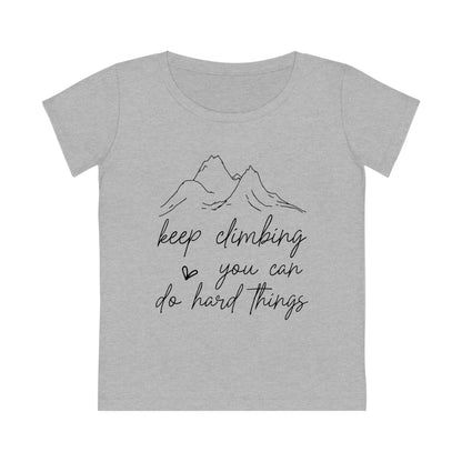 Keep Climbing, Women's Jazzer T-shirt (Light), Printed