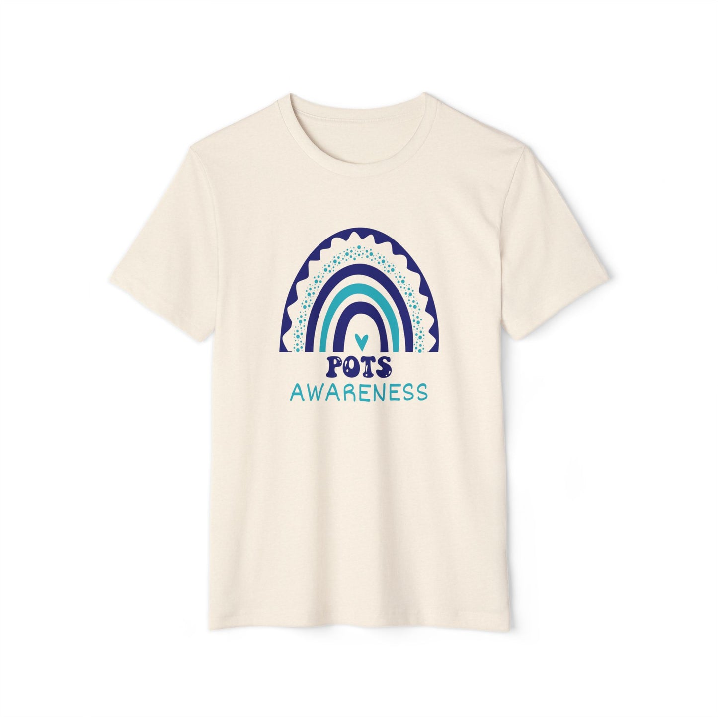 POTS Big Awareness Rainbow | Lightweight Recycled Unisex T-shirt