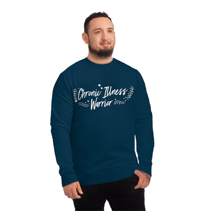 Chronic Illness Warrior, Unisex Organic Sweatshirt, Printed