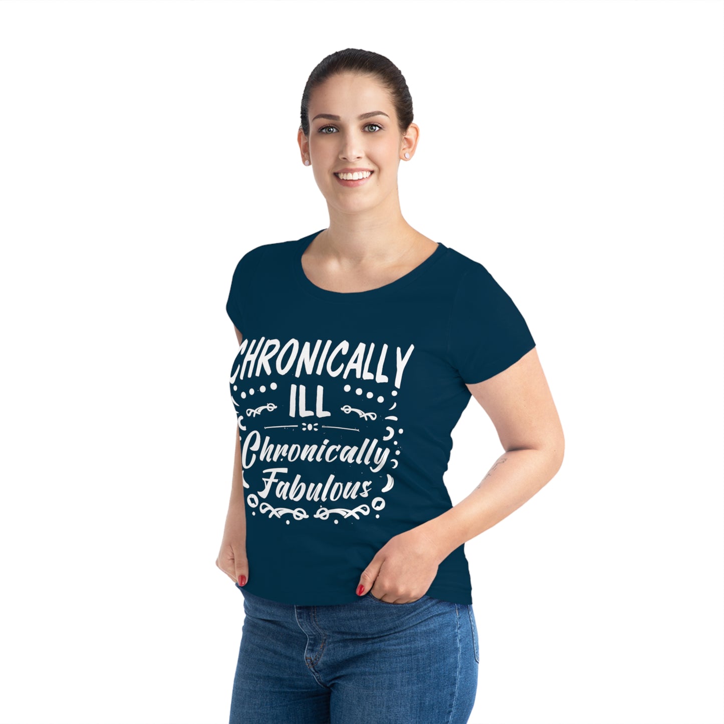 Chronically Ill, Chronically Fabulous, Women's Jazzer T-shirt (Dark), Printed