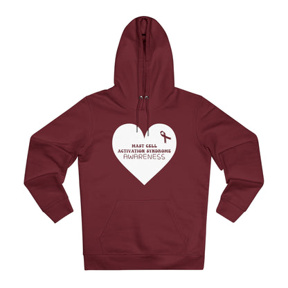 Awareness Heart - Mast Cell Activation Syndrome | Unisex Heavy Blend Organic Hoodie Sweatshirt