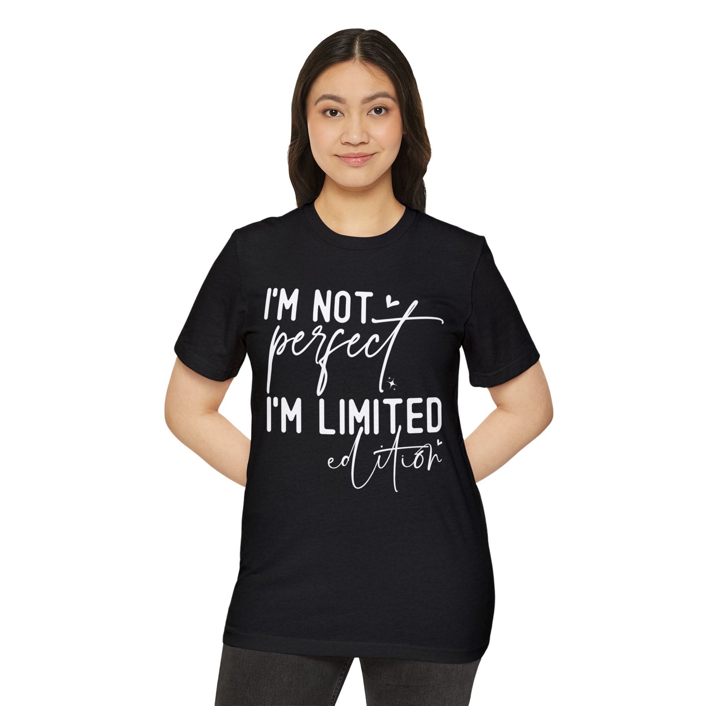 I'm Not Perfect, Unisex Organic Cotton T-shirt, Printed