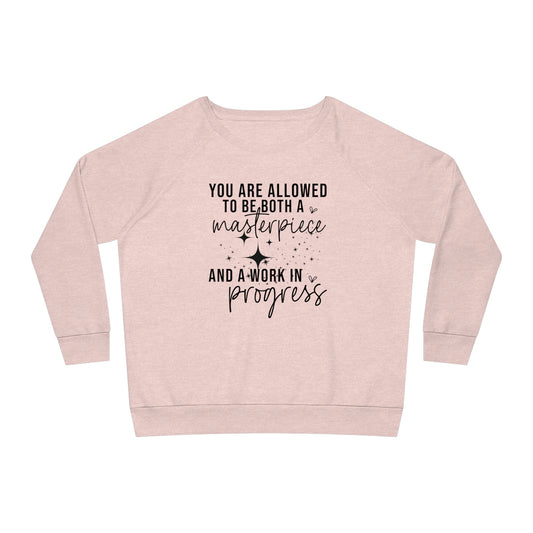 Masterpiece Work in Progress, Women's Dazzler Relaxed Organic Fit Sweatshirt, Printed