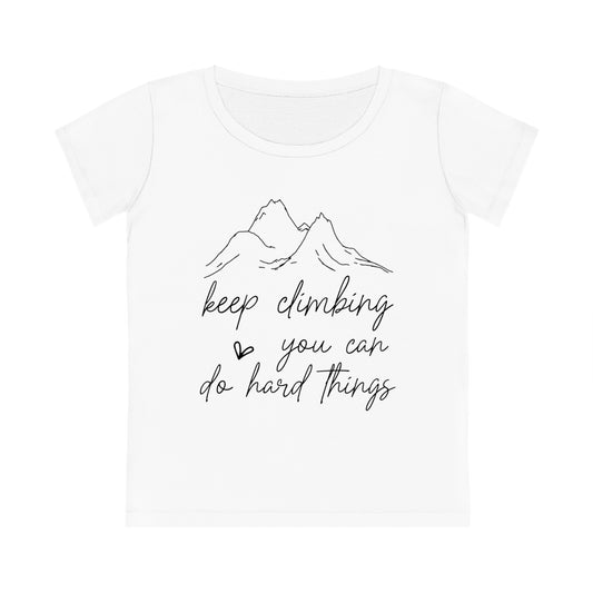 Keep Climbing, Women's Jazzer T-shirt (Light), Printed