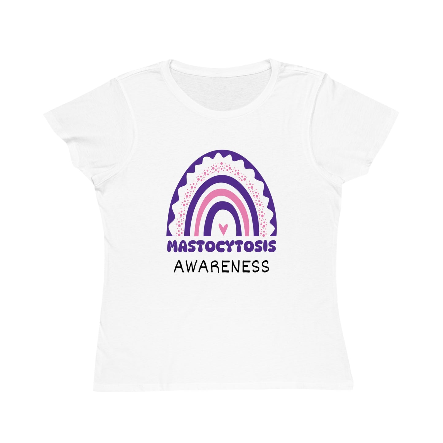 Mastocytosis Big Awareness Rainbow | Women's Lightweight, Organic Classic T-shirt