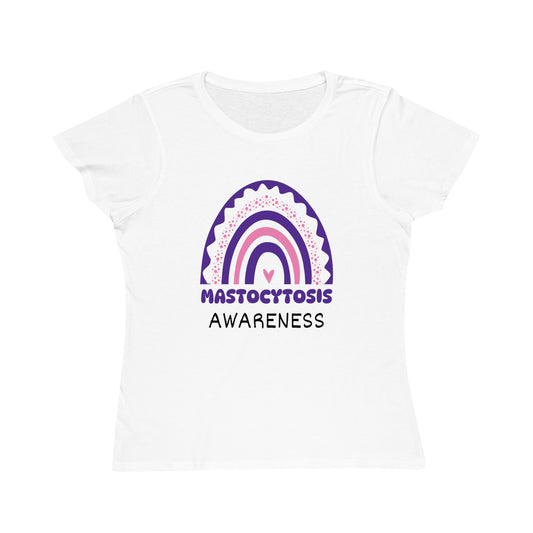 Mastocytosis Big Awareness Rainbow | Women's Lightweight, Organic Classic T-shirt