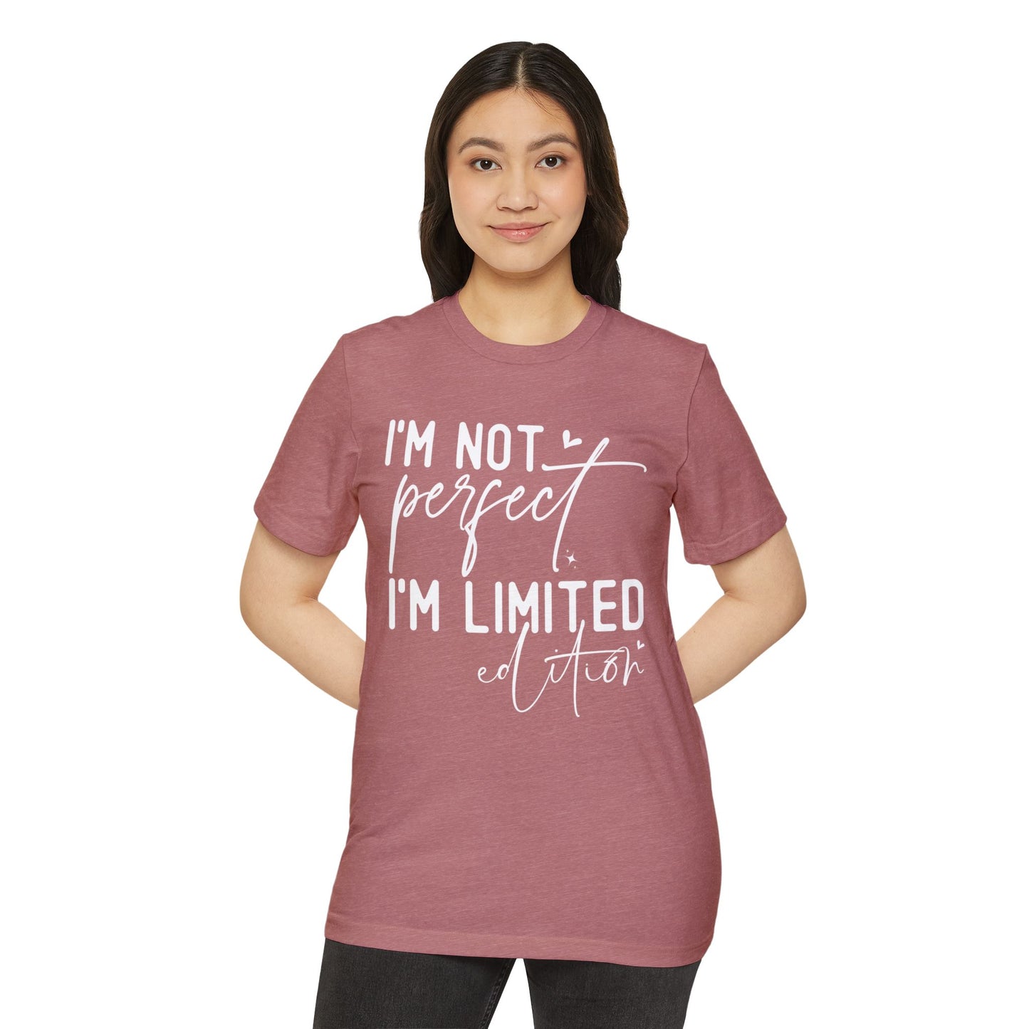 I'm Not Perfect, Unisex Organic Cotton T-shirt, Printed