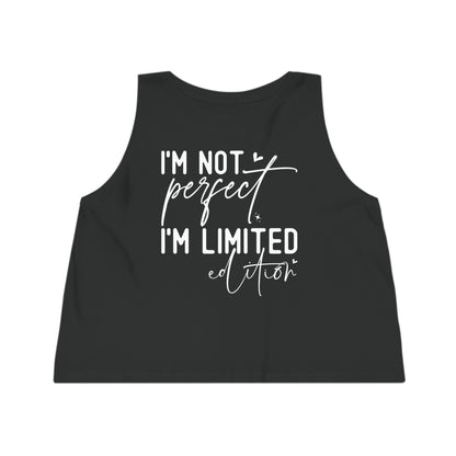 I'm Not Perfect, Women's Dancer Cropped Tank Top, Printed