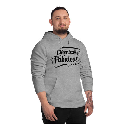 Chronically Fabulous, Unisex Organic Drummer Hoodie, Printed