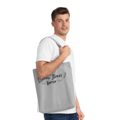 Chronic Illness Warrior, Organic Tote, Printed