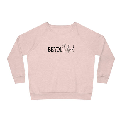 BeYOUtiful, Women's Dazzler Relaxed Organic Fit Sweatshirt, (Light) Printed