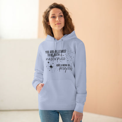 Masterpiece Work in Progress in Pastel Aesthetic | Unisex Heavy Blend Organic Hoodie Sweatshirt