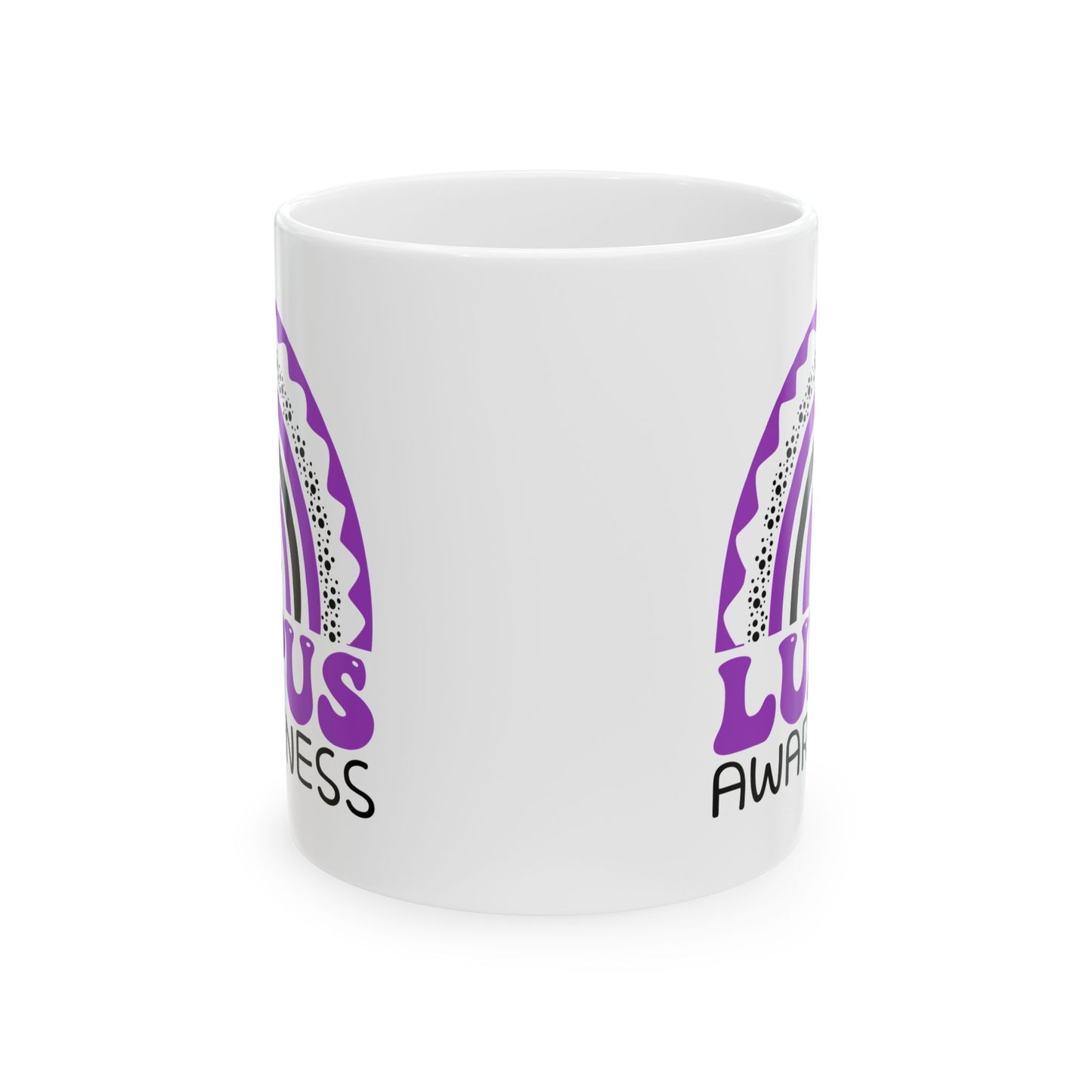 Lupus Big Awareness Rainbow | Lead-free Ceramic Mug, (11oz, 15oz)