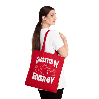 Ghosted by Energy with Spooky Ghosts, Organic Tote (Colorful), Printed