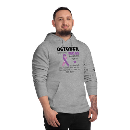 Awareness Month - Mast Cell Activation Syndrome, Unisex Organic Drummer Hoodie, Printed