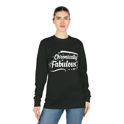 Chronically Fabulous, Unisex Organic Long Sleeve Tee, Printed