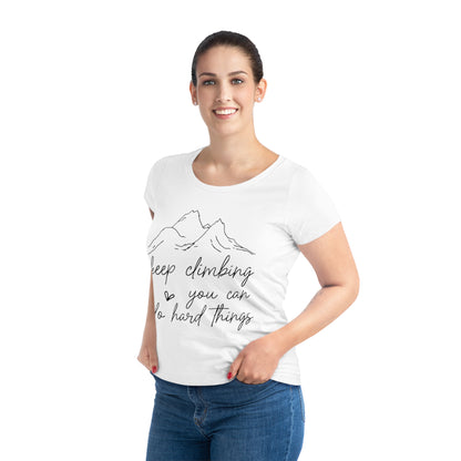 Keep Climbing, Women's Jazzer T-shirt (Light), Printed