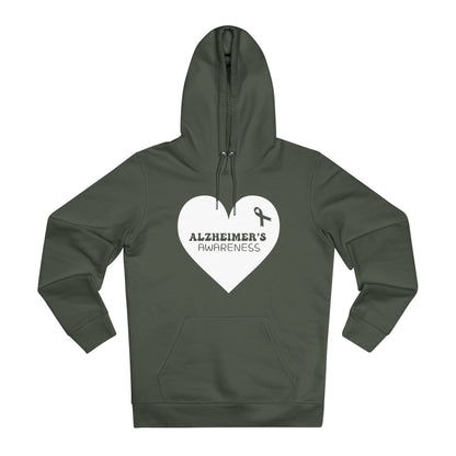 Awareness Heart - Alzheimer's | Unisex Heavy Blend Organic Hoodie Sweatshirt