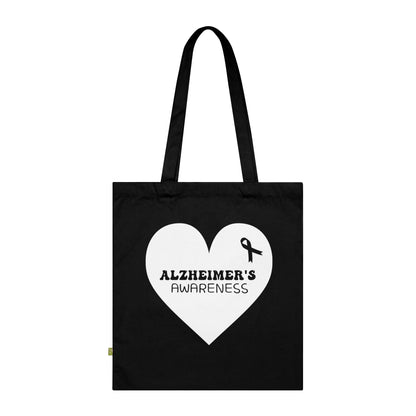 Awareness Heart - Alzheimer's, Organic Tote (Colorful), Printed