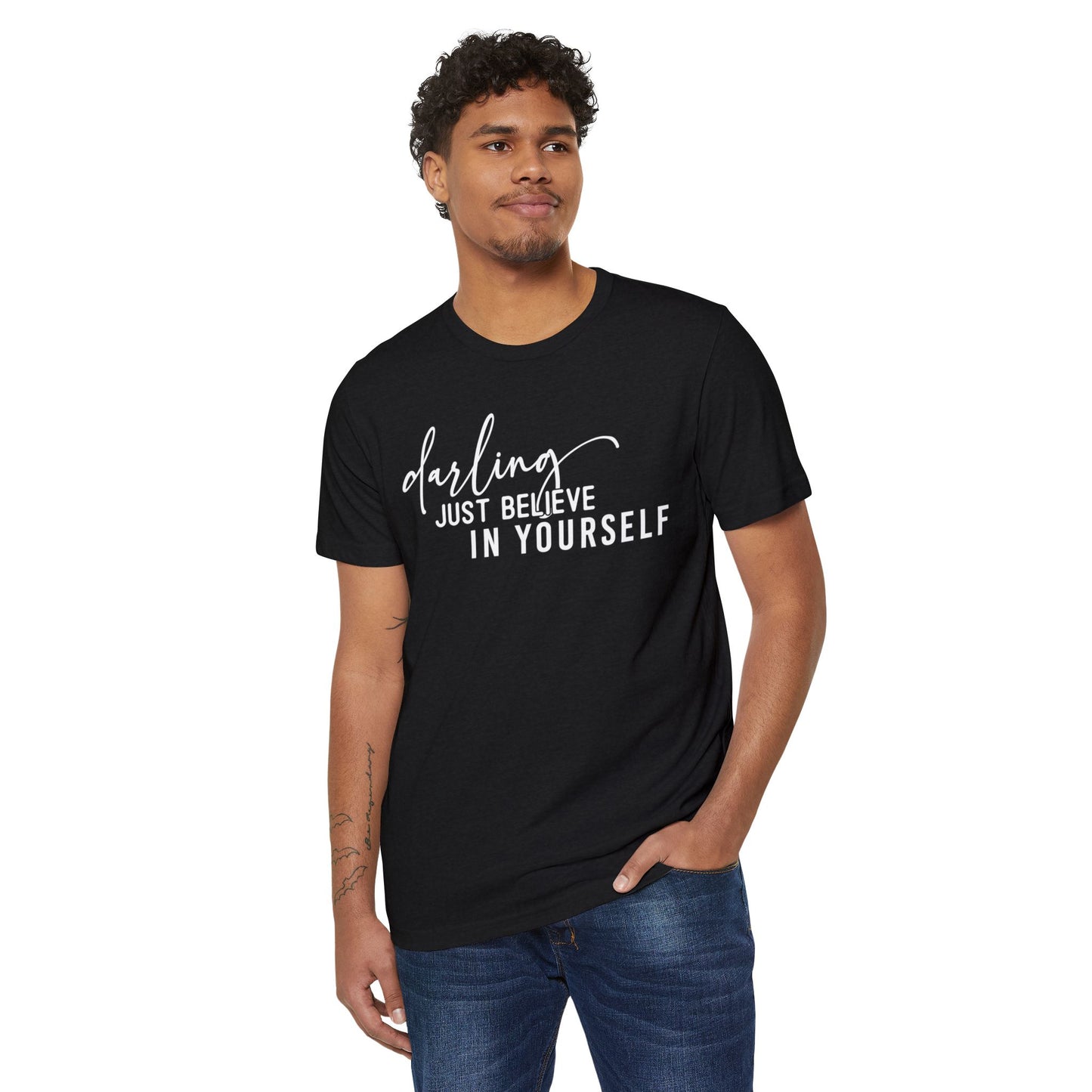 Believe in Yourself, Unisex Organic Cotton T-shirt, Printed