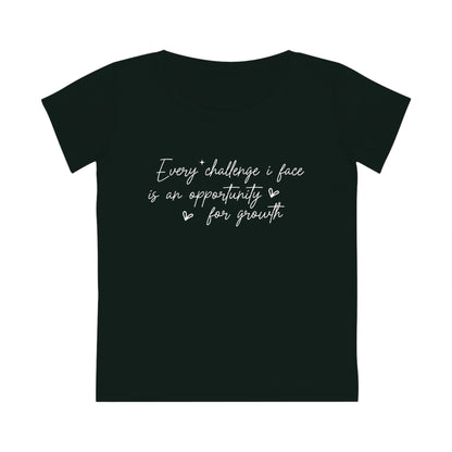 Every Challenge I Face, Women's Jazzer T-shirt (Dark), Printed