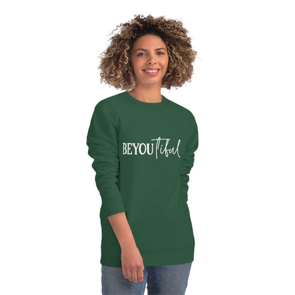 BeYOUtiful, Unisex Organic Sweatshirt, Printed