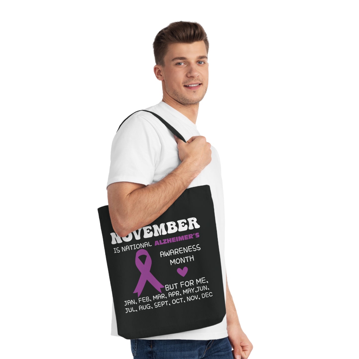 Awareness Month - Alzheimer's, Organic Tote, Printed