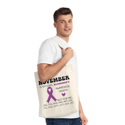 Awareness Month - Alzheimer's, Organic Tote, Printed