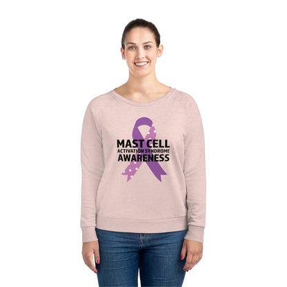 Awareness Ribbon - Mast Cell Activation Syndrome, Women's Dazzler Relaxed Organic Fit Sweatshirt, Printed