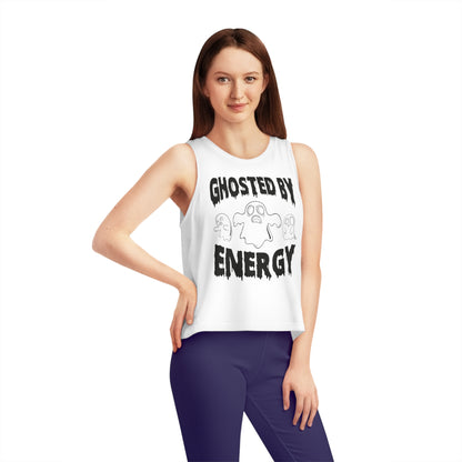 Ghosted by Energy with Spooky Ghosts, Women's Dancer Cropped Tank Top, Printed