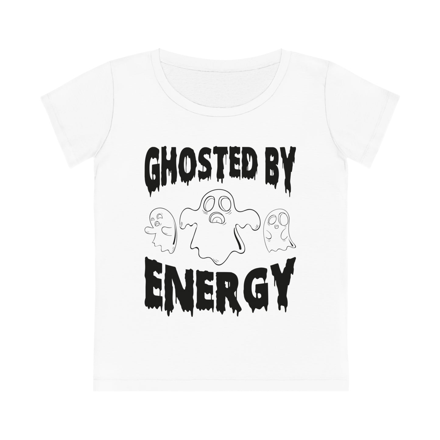 Ghosted by Energy with Spooky Ghosts, Women's Jazzer T-shirt (Light), Printed