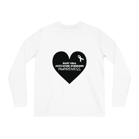 Awareness Heart - Mast Cell Activation Syndrome, Unisex Organic Long Sleeve Tee, Printed