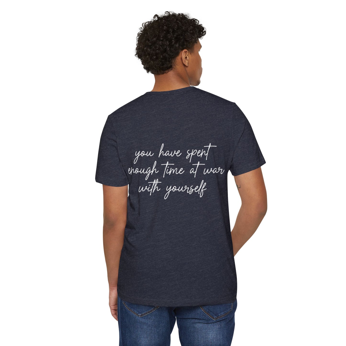 Just Breathe, Unisex Organic Cotton T-shirt, Printed