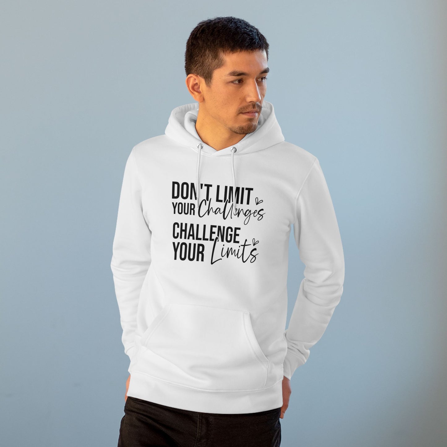 Don't Limit Your Challenges in Pastel Aesthetic | Unisex Heavy Blend Organic Hoodie Sweatshirt