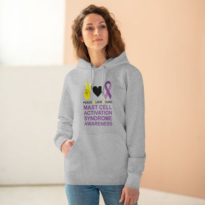 Peace Love Cure - MCAS in Pastel Aesthetic | Unisex Heavy Blend Organic Hoodie Sweatshirt