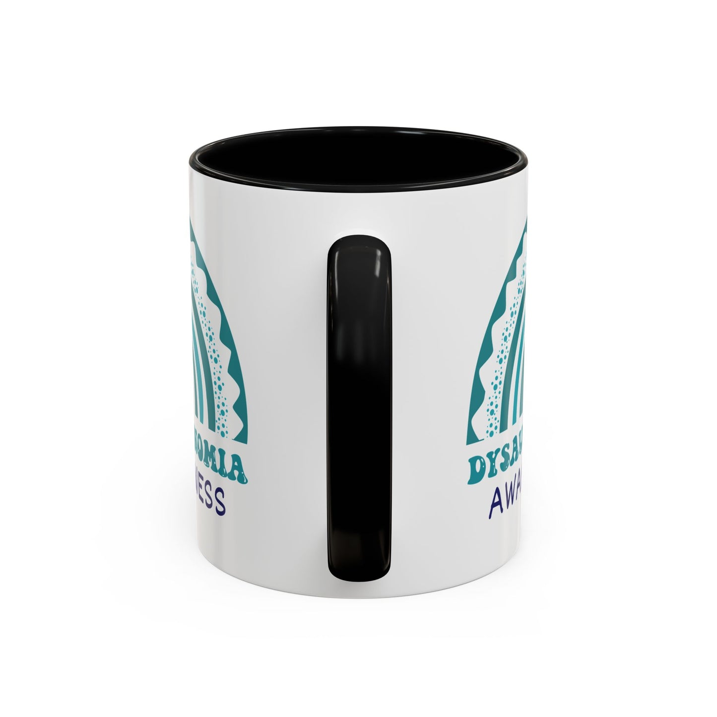 Dysautonomia Big Awareness Rainbow | Lead-free Accent Coffee Mug (11, 15oz)