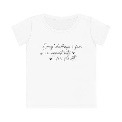 Every Challenge I Face, Women's Jazzer T-shirt (Light), Printed