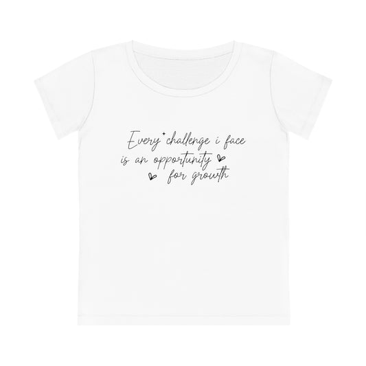 Every Challenge I Face, Women's Jazzer T-shirt (Light), Printed