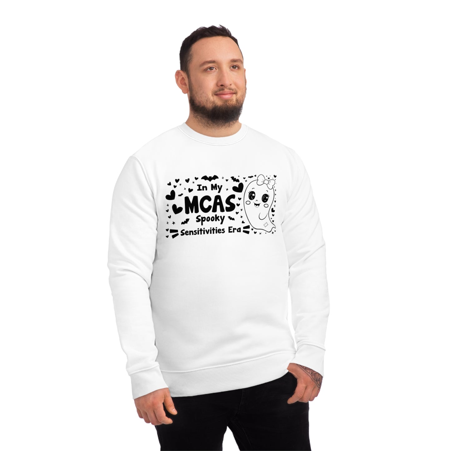 In My MCAS Spooky Sensitivities Era, Unisex Organic Sweatshirt, Printed