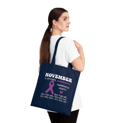 Awareness Month - Alzheimer's, Organic Tote (Colorful), Printed