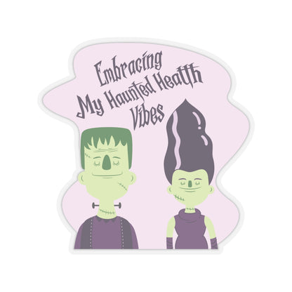 Embracing My Haunted Health Vibes, Sticker (In Color)