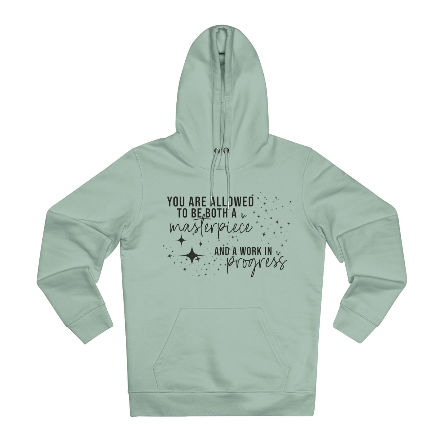 Masterpiece Work in Progress in Pastel Aesthetic | Unisex Heavy Blend Organic Hoodie Sweatshirt