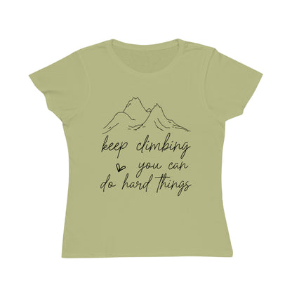 Keep Climbing, Organic Women's Classic T-Shirt, Printed